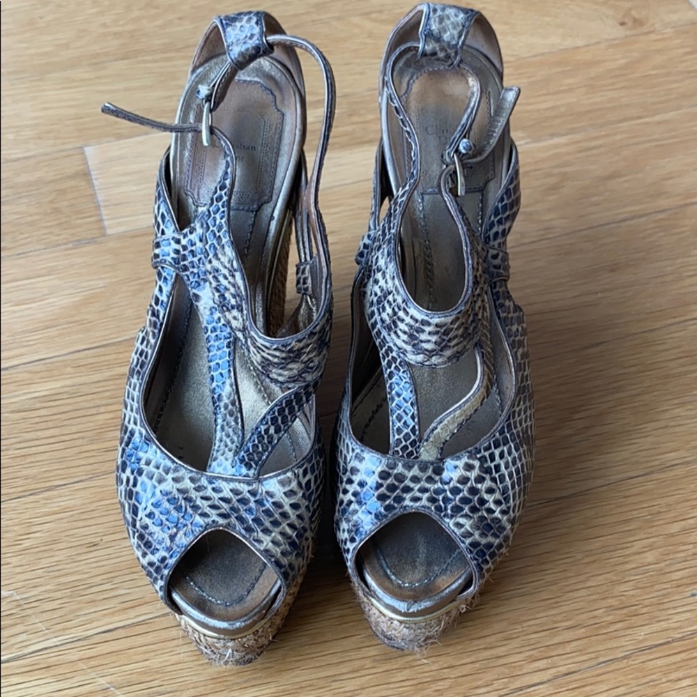 Christian Dior Python Wedges - Picture 3 of 3